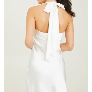 ALTARD STATE champagne color  Daphne Satin Dress Size L/XL